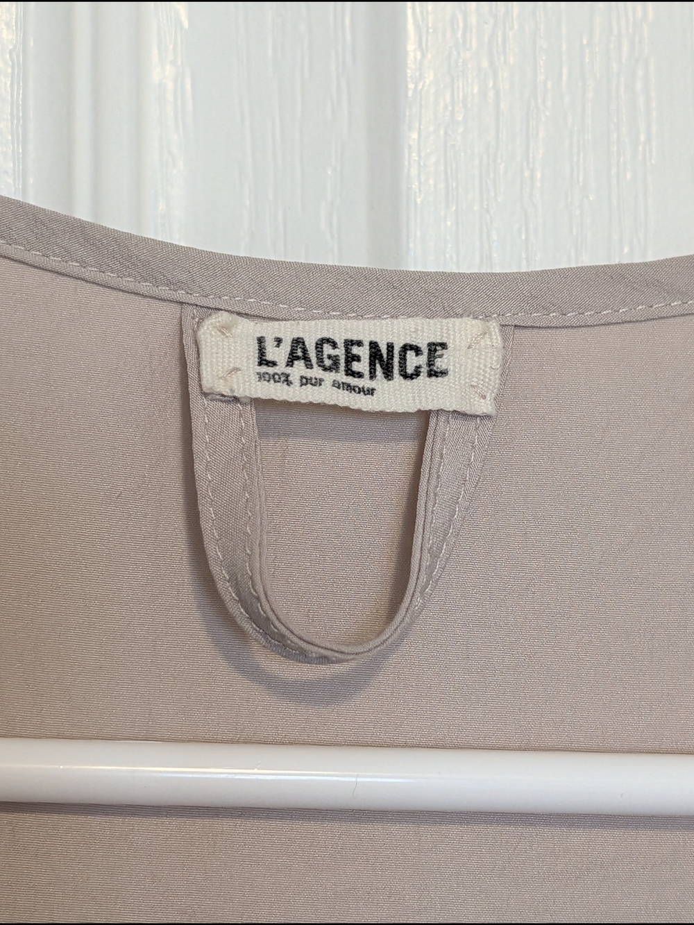 L'AGENCE Beige Tiered Sleeveless Mini Dress - Picture 2 of 5